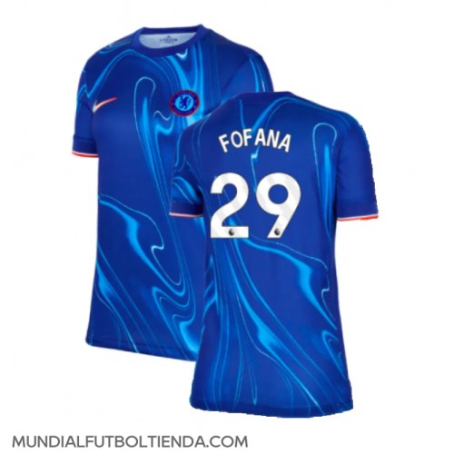 Camiseta Chelsea Wesley Fofana #29 Primera Equipación Replica 2024-25 para mujer mangas cortas